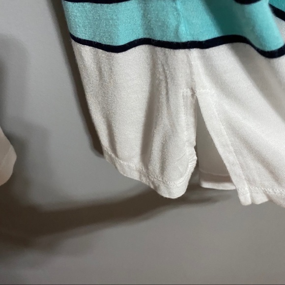 Talbots Lightweight Striped Hooded Shirt - Picture 4 of 8